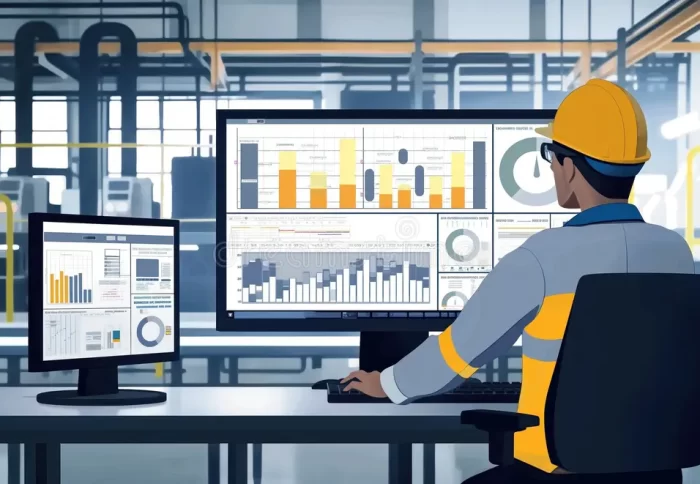 factory-worker-monitors-production-metrics-data-computer-screen-analyzing-trends-to-optimize-productivity-man-industry-338985668